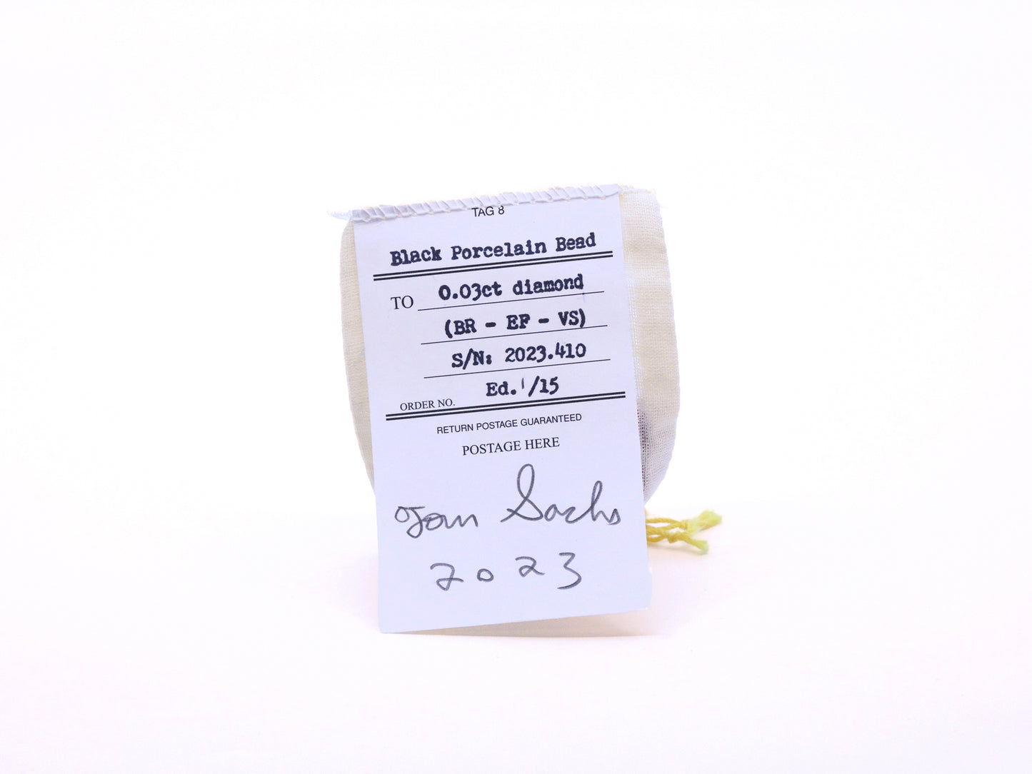 Black Porcelain Bead