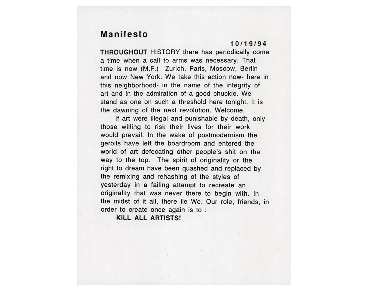 Kill All Artists Tee