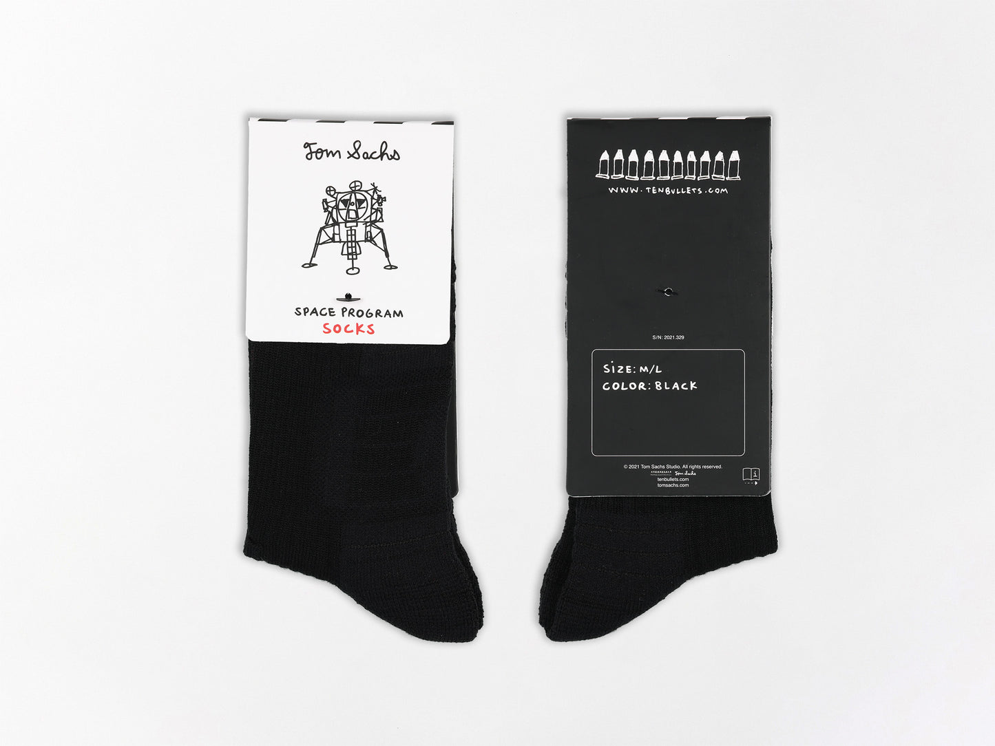Space Program Socks (Black)