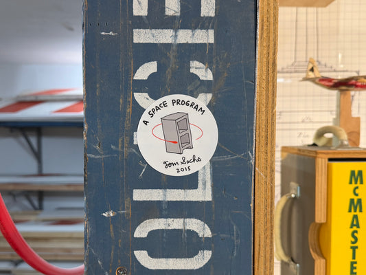 A Space Program Sticker