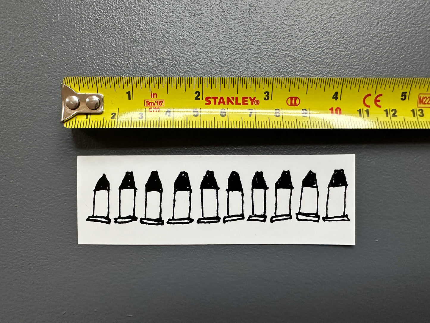 Ten Bullets Sticker (Large)