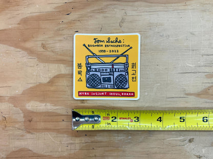 Tom Sachs: Boombox Retrospective Sticker