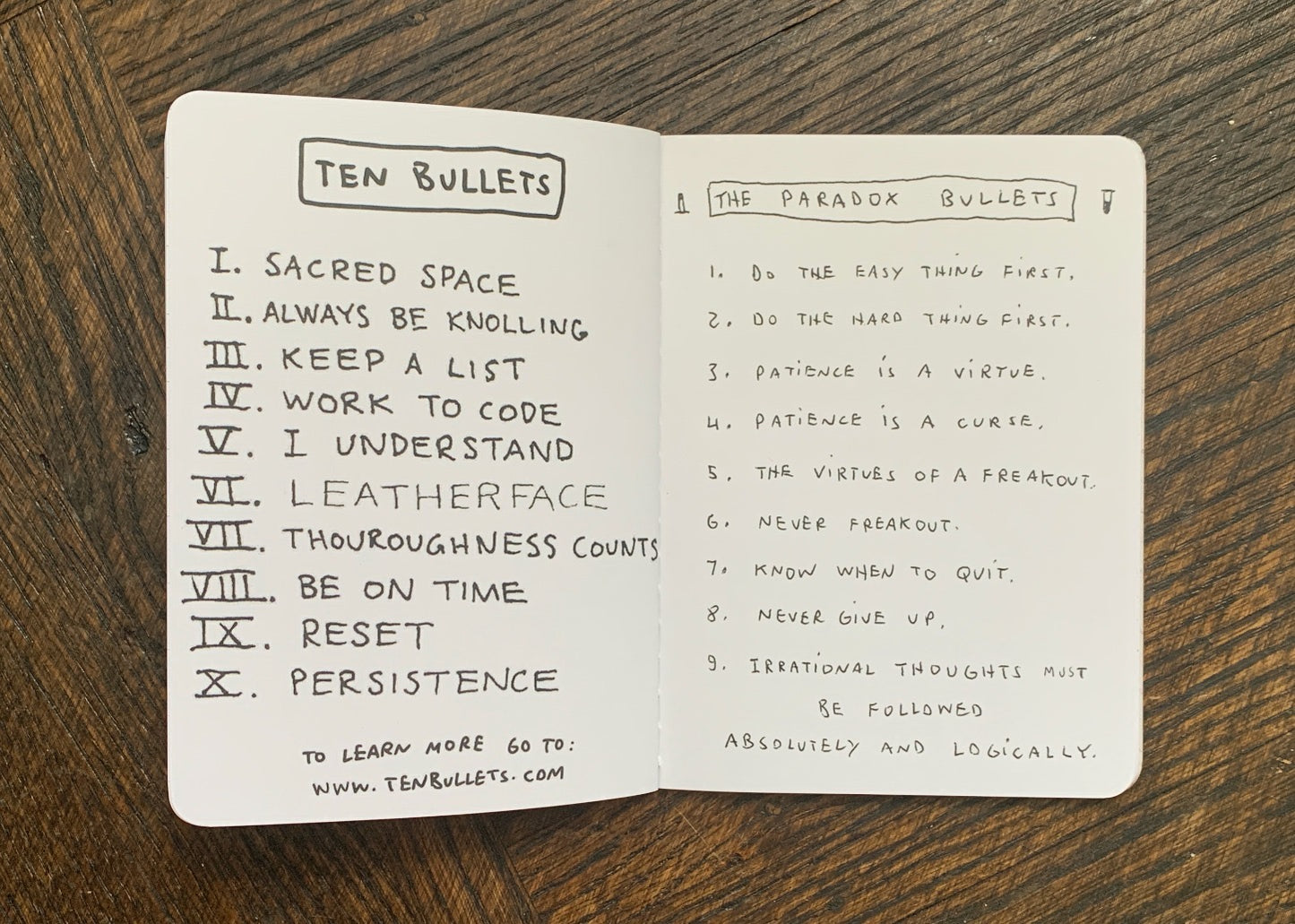 Ten Bullets Notebooks (3-Pack)