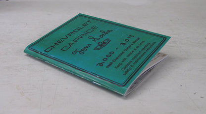 Caprice Owner's Manual